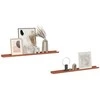 Sieninė lentyna 2 pcs Raudona 100 x 9 x 3 cm Apdirbta mediena