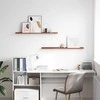 Sieninė lentyna 2 pcs Raudona 100 x 9 x 3 cm Apdirbta mediena