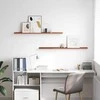 Sieninė lentyna 2 pcs Raudona 115 x 9 x 3 cm Apdirbta mediena