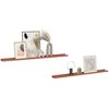 Sieninė lentyna 2 pcs Raudona 115 x 9 x 3 cm Apdirbta mediena