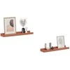 Sieninė lentyna 2 pcs Raudona 40 x 9 x 3 cm Apdirbta mediena
