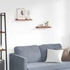 Sieninė lentyna 2 pcs Raudona 40 x 9 x 3 cm Apdirbta mediena