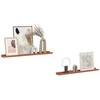 Sieninė lentyna 2 pcs Raudona 80 x 9 x 3 cm Apdirbta mediena