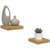 Sieninė lentyna 2 pcs Ruda 23 x 23,5 x 4 cm Apdirbta mediena
