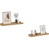 Sieninė lentyna Sieninis 2 pcs Ruda 40 x 9 x 3 cm