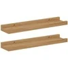Sieninė lentyna Sieninis 2 pcs Ruda 40 x 9 x 3 cm