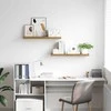 Sieninė lentyna 2 pcs Ruda 80 x 23,5 x 4 cm Apdirbta mediena