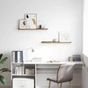 Sieninė lentyna 2 pcs Ruda 80 x 9 x 3 cm Apdirbta mediena