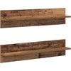 Sieninė lentyna 2 pcs Senovinis medis 80 x 11,5 x 18 cm