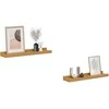 Sieninė lentyna 2 pcs Smėlio 40 x 9 x 3 cm Apdirbta mediena