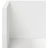 Sieninės lentynos, 2 vnt., baltos, 75x16,5x16,5 cm, inžinerinė mediena