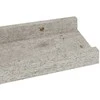 Sieninės lentynos, 2vnt., betono pilkos spalvos, 40x9x3cm