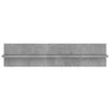 Sieninės lentynos, 2vnt., betono pilkos, 80x11,5x18cm, MDP