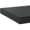 Sieninės lentynos, 2vnt., juodos, 50x23,5cm, plienas