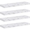 Sieninė lentyna 4 pcs Balti marmuro 90 x 23,5 x 4 cm