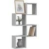 Sieninės lentynos 4 pcs Pilkas Sonoma 26 x 15 x 26 cm