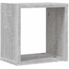 Sieninės lentynos 4 pcs Pilkas Sonoma 26 x 15 x 26 cm