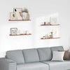 Sieninė lentyna 4 pcs Raudona 80 x 9 x 3 cm Apdirbta mediena