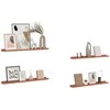 Sieninė lentyna 4 pcs Raudona 80 x 9 x 3 cm Apdirbta mediena