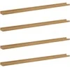 Sieninė lentyna 4 pcs Ruda 115 x 9 x 3 cm Apdirbta mediena