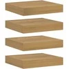 Sieninė lentyna 4 pcs Ruda 23 x 23,5 x 4 cm Apdirbta mediena