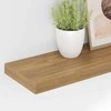 Sieninė lentyna 4 vnt. Ruda 50 x 23,5 x 3,8 cm Apdirbta mediena