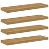 Sieninė lentyna 4 pcs Ruda 90 x 23,5 x 4 cm Apdirbta mediena