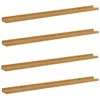 Sieninė lentyna Sieninis 4 pcs Smėlio 100 x 9 x 3 cm