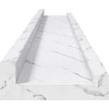 Sieninė lentyna su lentyna 2 pcs Balti marmuro 80 x 9 x 3 cm