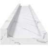 Sieninė lentyna su lentyna 2 pcs Balti marmuro 100 x 9 x 3 cm