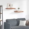 Sieninė lentyna 2 pcs Raudona 50 x 23 x 4 cm Apdirbta mediena