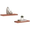 Sieninė lentyna 2 pcs Raudona 60 x 23 x 4 cm Apdirbta mediena