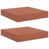 Sieninė lentyna 2 pcs Raudona 23 x 23,5 x 4 cm Apdirbta mediena