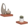 Sieninė lentyna 2 pcs Raudona 23 x 23,5 x 4 cm Apdirbta mediena