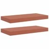Sieninė lentyna 2 pcs Raudona 50 x 23 x 4 cm Apdirbta mediena