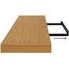 Sieninė lentyna 2 pcs Smėlio 120 x 23,5 x 4 cm Apdirbta mediena