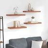 Sieninė lentyna 4 pcs Raudona 60 x 23 x 4 cm Apdirbta mediena