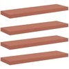 Sieninė lentyna 4 pcs Raudona 90 x 23,5 x 4 cm Apdirbta mediena