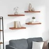 Sieninė lentyna 4 pcs Raudona 50 x 23 x 4 cm Apdirbta mediena