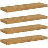 Sieninė lentyna 4 pcs Smėlio 80 x 23,5 x 4 cm Apdirbta mediena