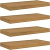 Sieninė lentyna Sieninis 4 pcs Smėlio 50 x 23,5 x 4 cm