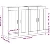 Prikabinama spinta 2 pcs Amatininkų ąžuolas 69,5 x 34 x 90 cm