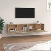 Sieninės spintelės, 2vnt., ąžuolo, 100x36,5x35cm, mediena