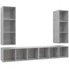 TV staliukas | Sieninis televizoriaus stovas | 4 pcs 37 x 37 x 107.5 cm