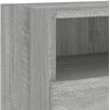 TV staliukas Sieninės TV spintelės, 2vnt., pilkos, 80x30x30cm, mediena