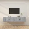 TV staliukas Sieninės TV spintelės, 2vnt., pilkos ąžuolo, 100x34,5x40cm