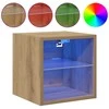 TV staliukas Sieninės TV spintelės su LED, 2vnt., artisano, 30x28,5x30cm