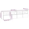 TV staliukas Sieninės TV spintelės su LED, 2vnt., sonoma ąžuolo, 80x30x40cm