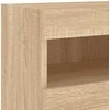 TV staliukas Sieninės TV spintelės su LED, 2vnt., sonoma ąžuolo, 40x30x40cm