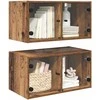 Sieniniai baldai 2 pcs Senovinis medis 68 x 37 x 35 cm